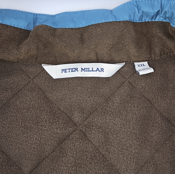 Peter Millar Norfolk Quilted Lightweight Bomber Jacket Blue XXL - Picture 14 of 16